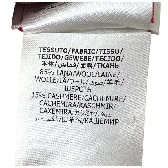 Alexander McQueen Womens Logo Pink Wool Cashmere Fringe Trim Rectangle Scarf New - Picture 6 of 10